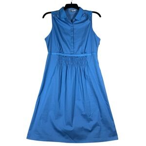 Madewell Sleeveless Blue Midi Dress